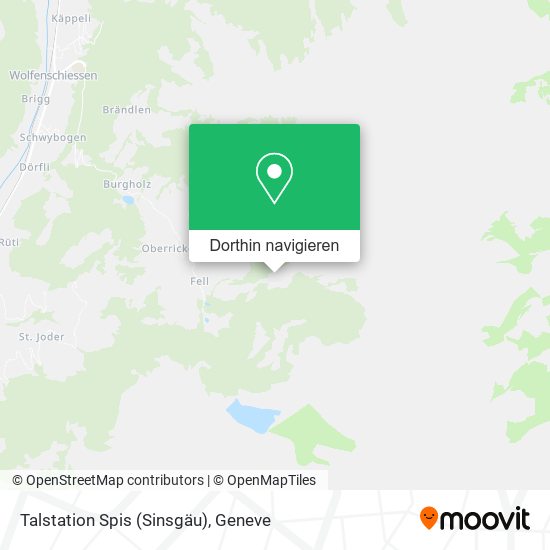 Talstation Spis (Sinsgäu) Karte