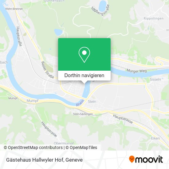 Gästehaus Hallwyler Hof Karte
