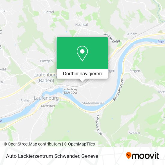 Auto Lackierzentrum Schwander Karte