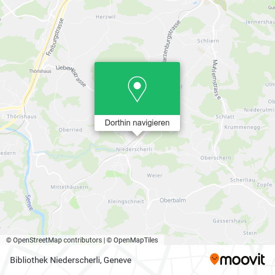 Bibliothek Niederscherli Karte