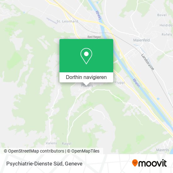 Psychiatrie-Dienste Süd Karte