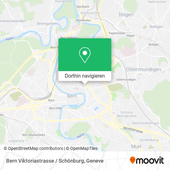 Bern Viktoriastrasse / Schönburg Karte