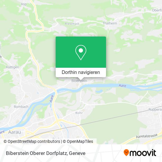 Biberstein Oberer Dorfplatz Karte