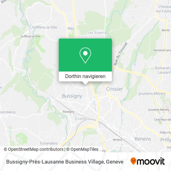 Bussigny-Près-Lausanne Business Village Karte