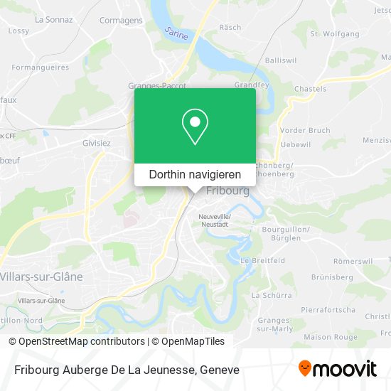 Fribourg Auberge De La Jeunesse Karte
