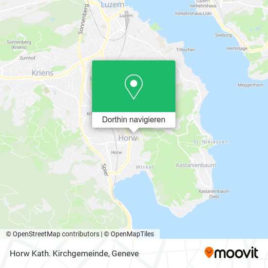Horw Kath. Kirchgemeinde Karte