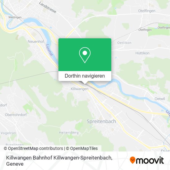 Killwangen Bahnhof Killwangen-Spreitenbach Karte