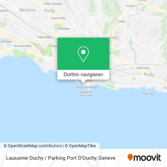 Lausanne Ouchy / Parking Port D'Ouchy Karte