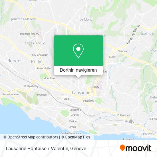 Lausanne Pontaise / Valentin Karte