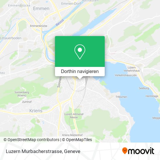 Luzern Murbacherstrasse Karte