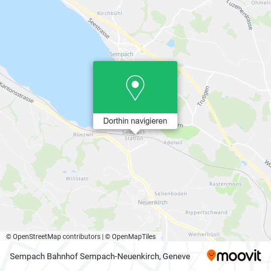 Sempach Bahnhof Sempach-Neuenkirch Karte