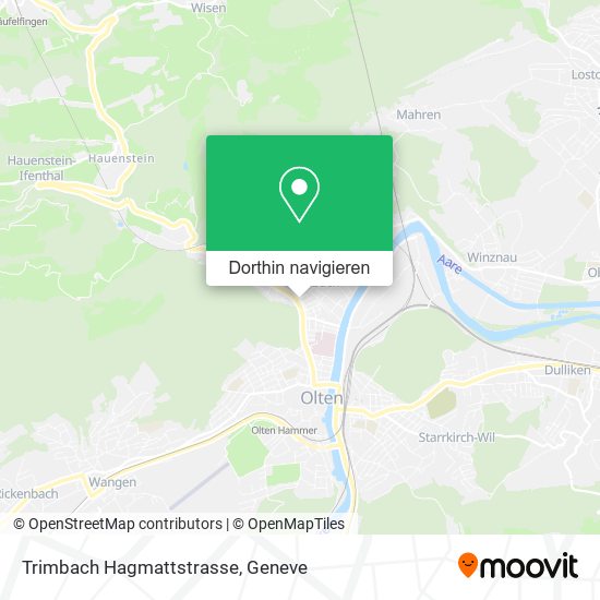Trimbach Hagmattstrasse Karte