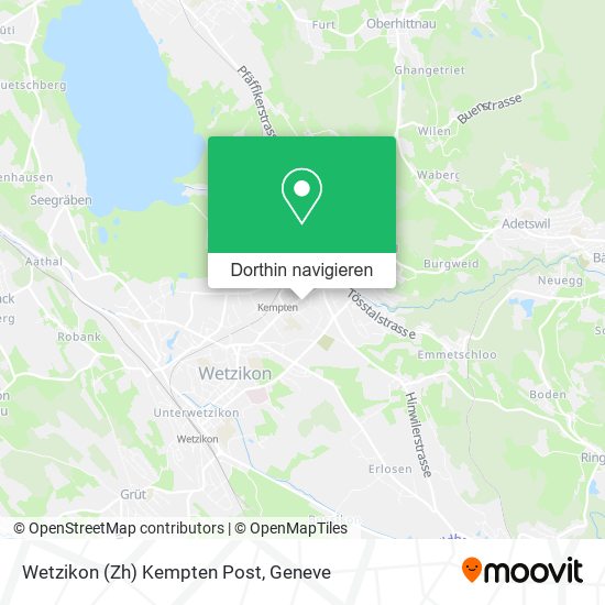 Wetzikon (Zh) Kempten Post Karte