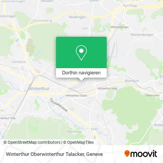 Winterthur Oberwinterthur Talacker Karte