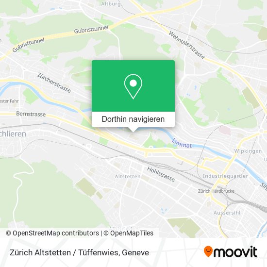 Zürich Altstetten / Tüffenwies Karte