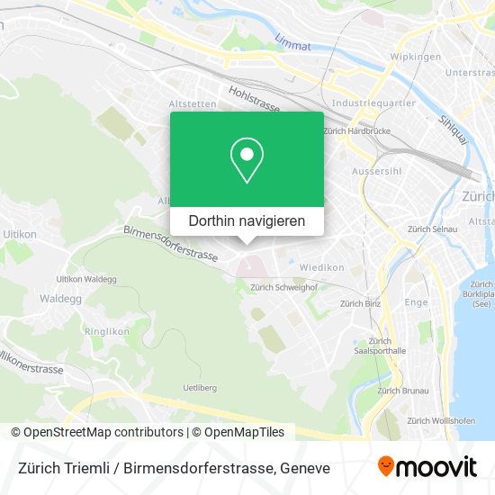 Zürich Triemli / Birmensdorferstrasse Karte