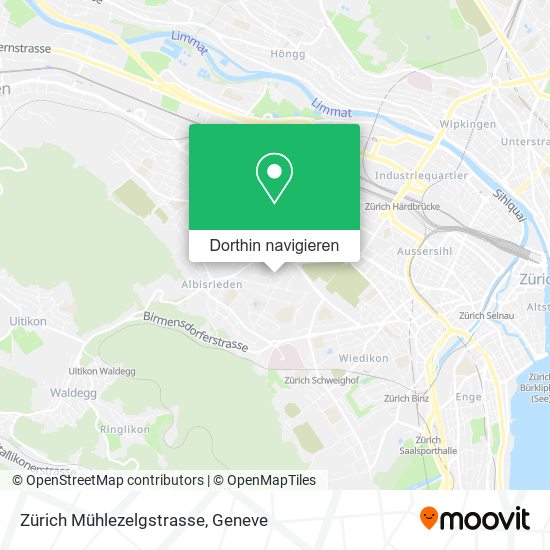 Zürich Mühlezelgstrasse Karte