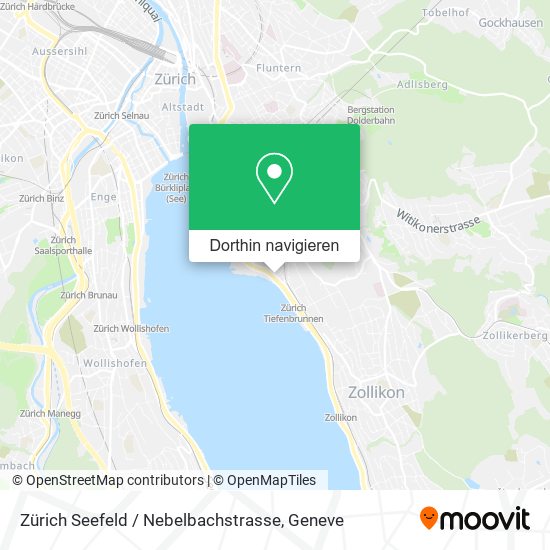 Zürich Seefeld / Nebelbachstrasse Karte