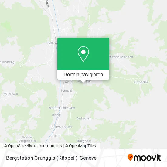 Bergstation Grunggis (Käppeli) Karte