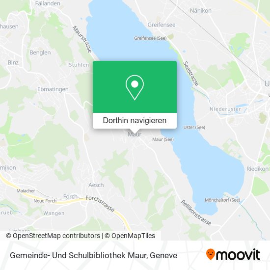 Gemeinde- Und Schulbibliothek Maur Karte