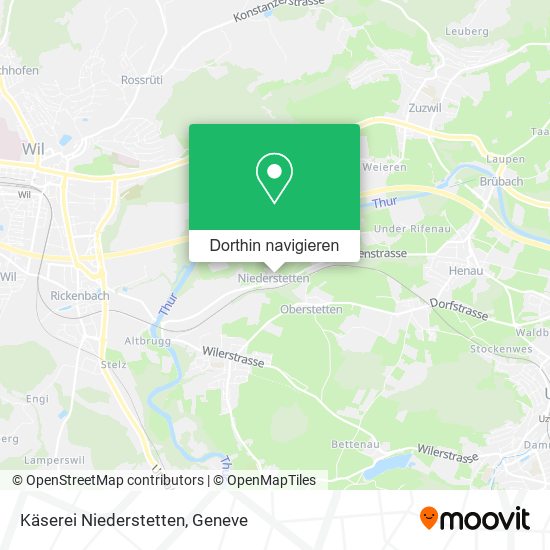 Käserei Niederstetten Karte