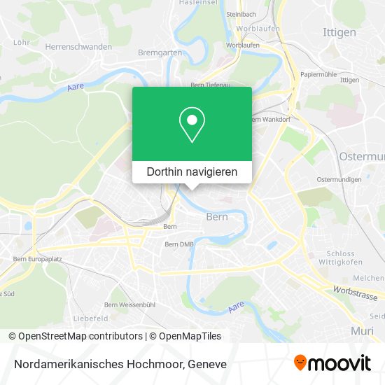 Nordamerikanisches Hochmoor Karte