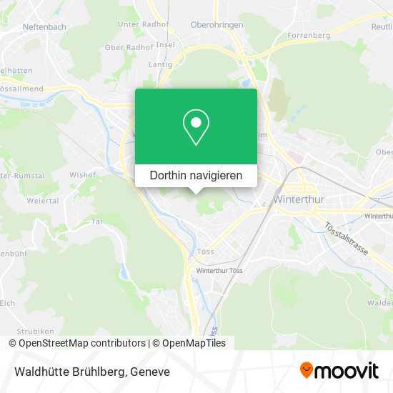 Waldhütte Brühlberg Karte