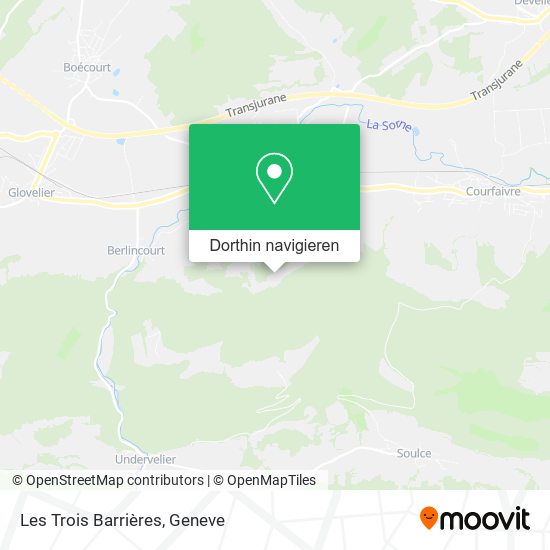 Les Trois Barrières Karte