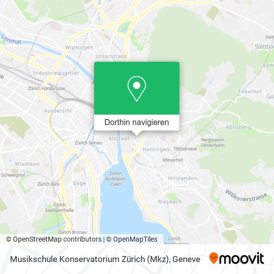Musikschule Konservatorium Zürich (Mkz) Karte