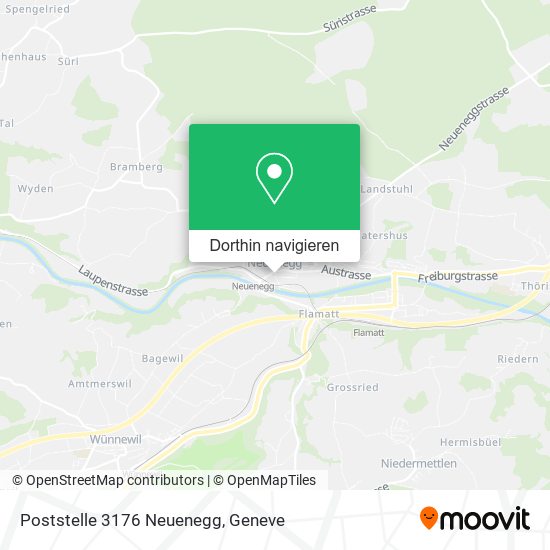 Poststelle 3176 Neuenegg Karte