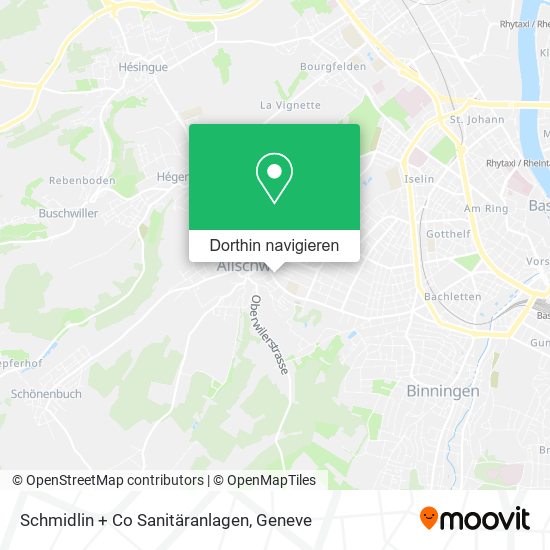 Schmidlin + Co Sanitäranlagen Karte