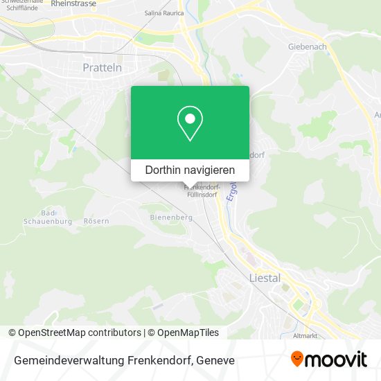 Gemeindeverwaltung Frenkendorf Karte