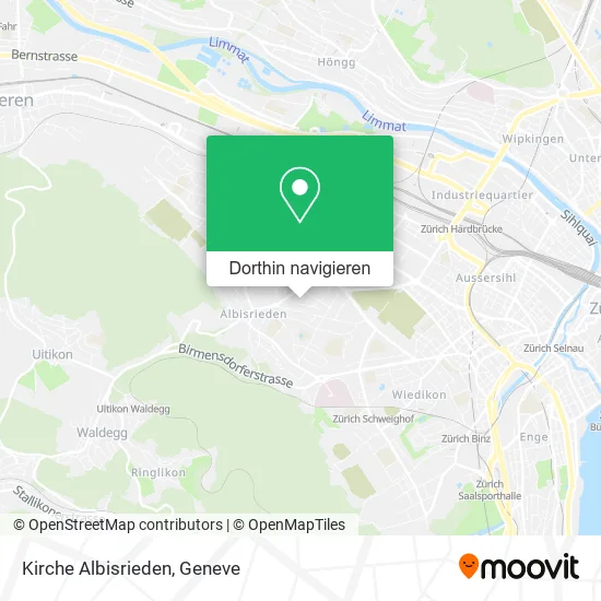 Kirche Albisrieden Karte