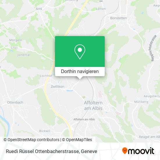 Ruedi Rüssel Ottenbacherstrasse Karte