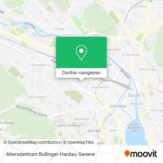 Alterszentrum Bullinger-Hardau Karte