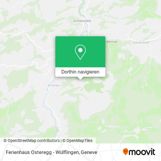 Ferienhaus Osteregg - Wülflingen Karte