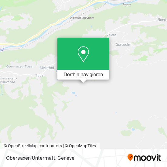 Obersaxen Untermatt Karte