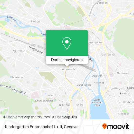 Kindergarten Erismannhof I + II Karte