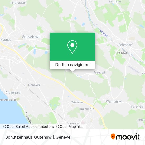 Schützenhaus Gutenswil Karte