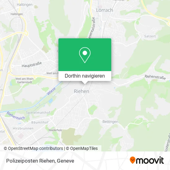 Polizeiposten Riehen Karte