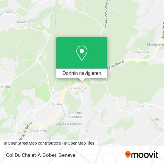 Col Du Chalet-À-Gobet Karte