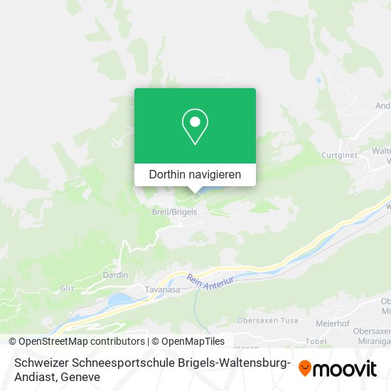 Schweizer Schneesportschule Brigels-Waltensburg-Andiast Karte