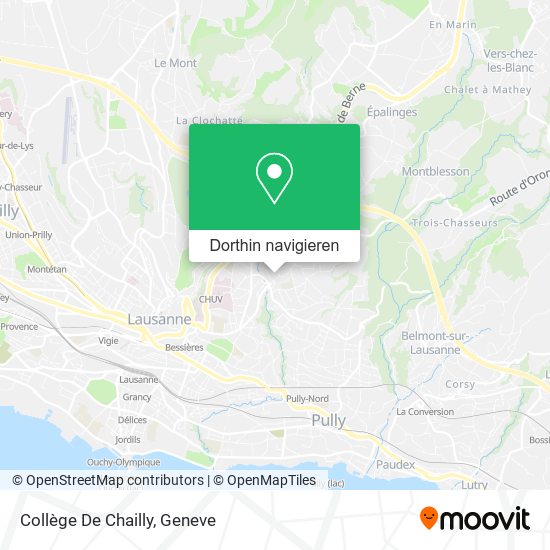 Collège De Chailly Karte
