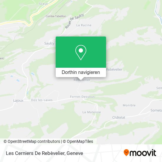 Les Cerniers De Rebèvelier Karte