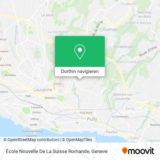École Nouvelle De La Suisse Romande Karte