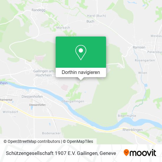 Schützengesellschaft 1907 E.V. Gailingen Karte