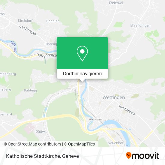 Katholische Stadtkirche Karte