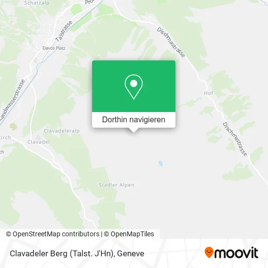 Clavadeler Berg (Talst. J'Hn) Karte