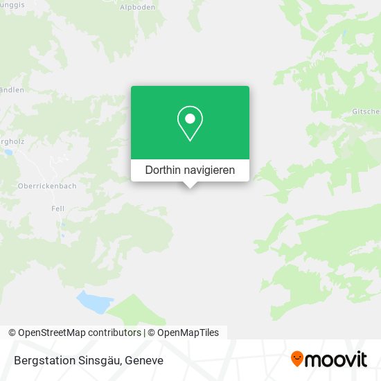 Bergstation Sinsgäu Karte