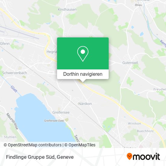 Findlinge Gruppe Süd Karte